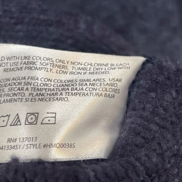 Woolrich Quarter Zip Up Fleece Sweater Sweatshirt Pullover Shirt XL Blue Mens - Picture 10 of 10